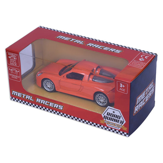 1:36 Scale Roadster Die-Cast Pull Back Metal Die-cast Car(Multicolor - Color may vary)