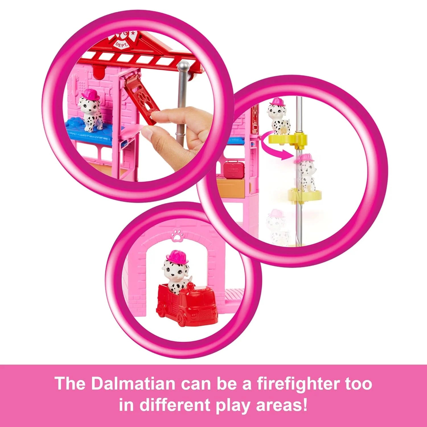 Barbie Firefighter Playset With Blonde Fashion Doll For Kids