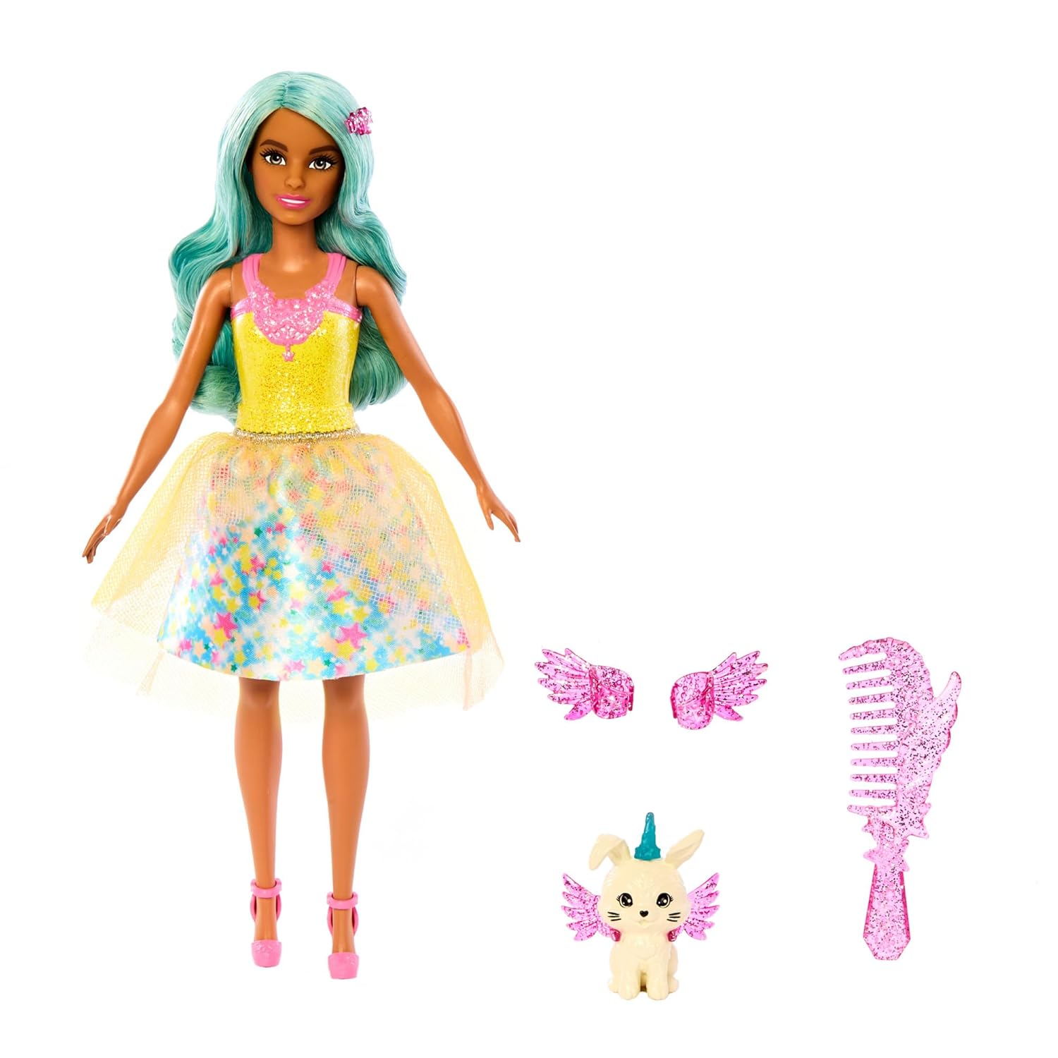 Barbie A Touch of Magic Doll & Accessories, Teresa with Fantasy Outfit, Pet, Leash & Styling Accessories