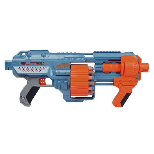 Nerf Elite 2.0 Shockwave Toy Blaster, 30 Darts,15-Dart Rotating Drum