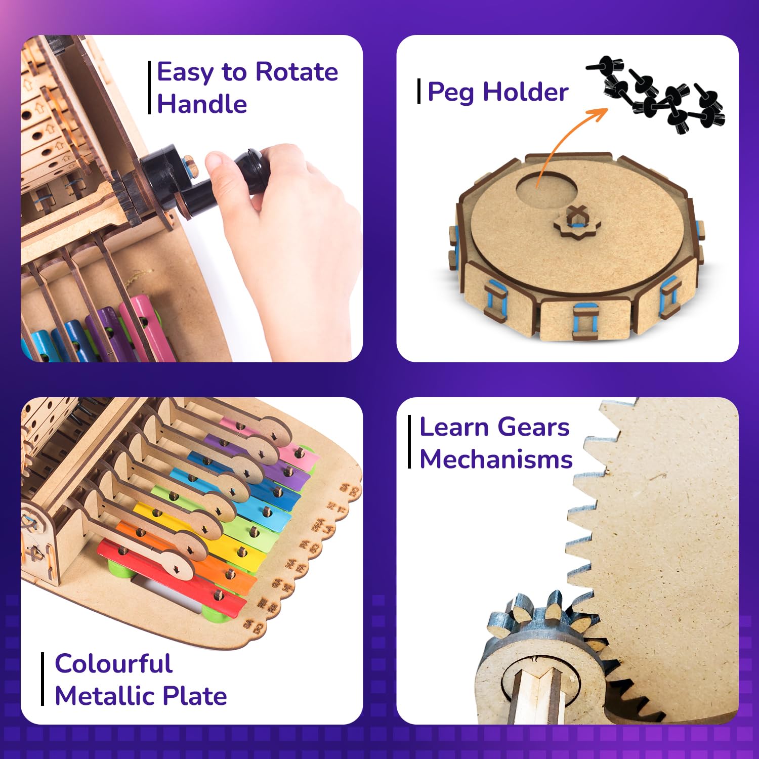 Smartivity Music Machine DIY Wood STEM Toy