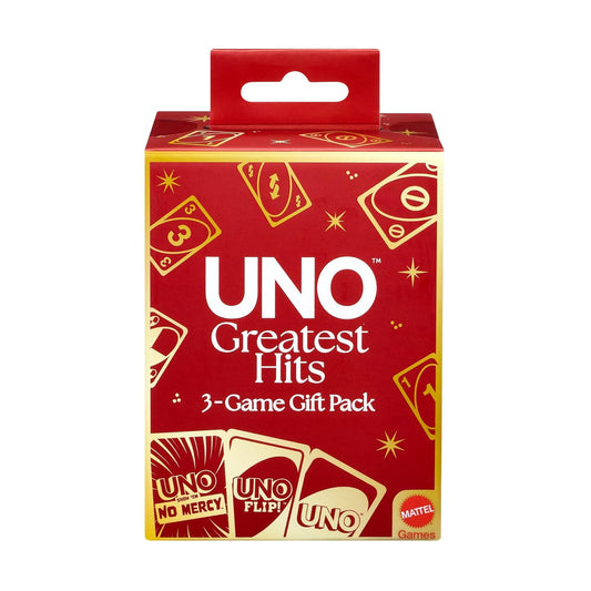 Mattel Games UNO Greatest Hits Gift Pack with 3 Card Games, UNO, UNO Flip & UNO Show ‘em No Mercy