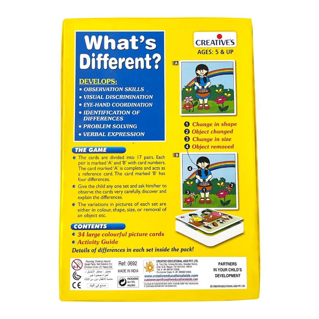 Creative’s What’s Different, Observation Skills for Kids