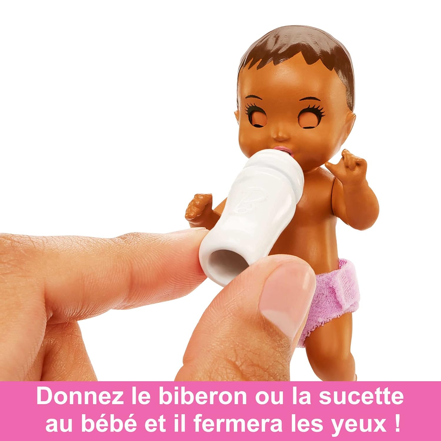 Barbie Doll and Accessories, Crib Playset with Baby Doll, Furniture and Themed Accessories, Babysitters Inc.