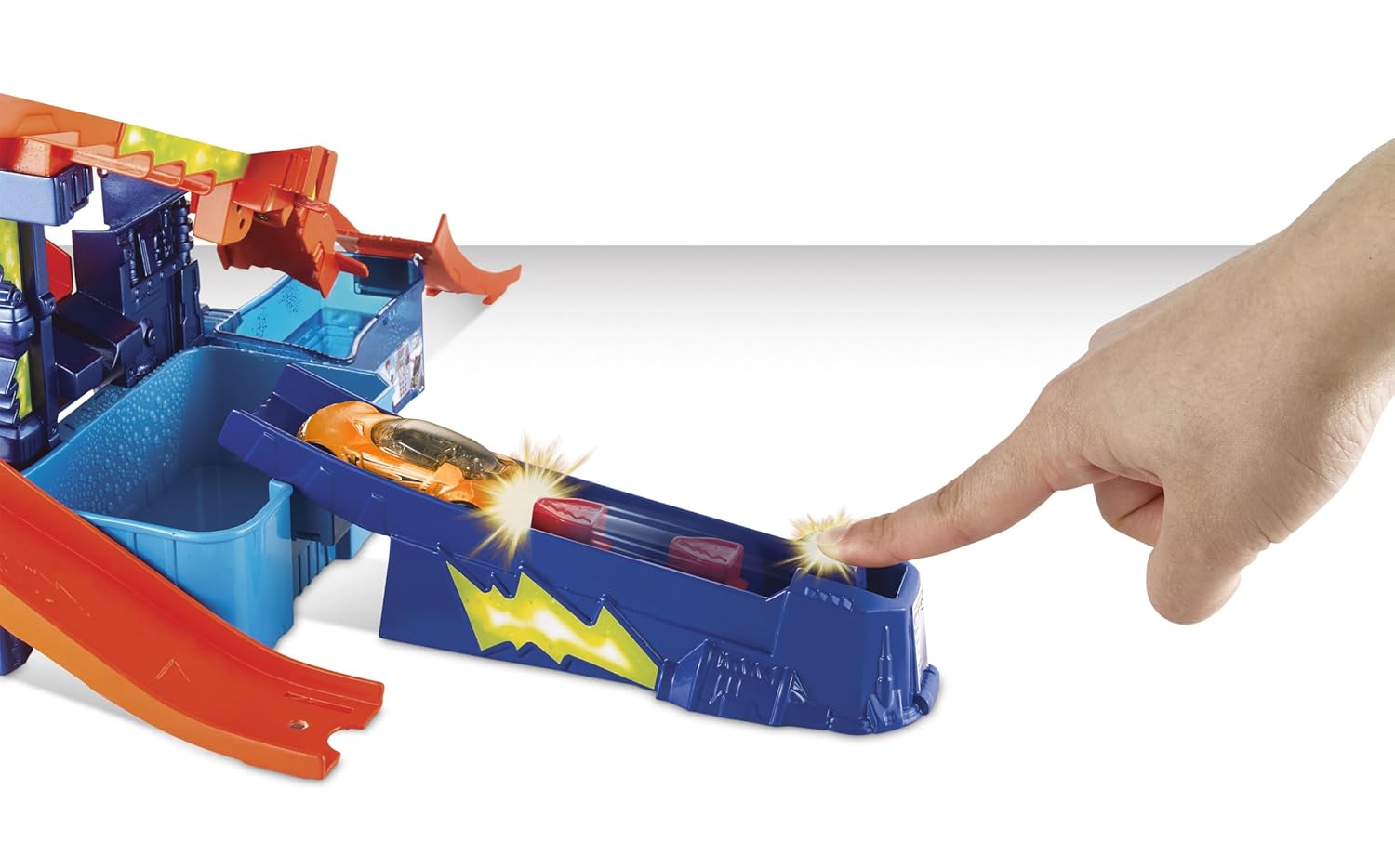 Hot Wheels Metal Shifters Color Splash Science Lab with 1:64 single Color Shifter Car CCP76