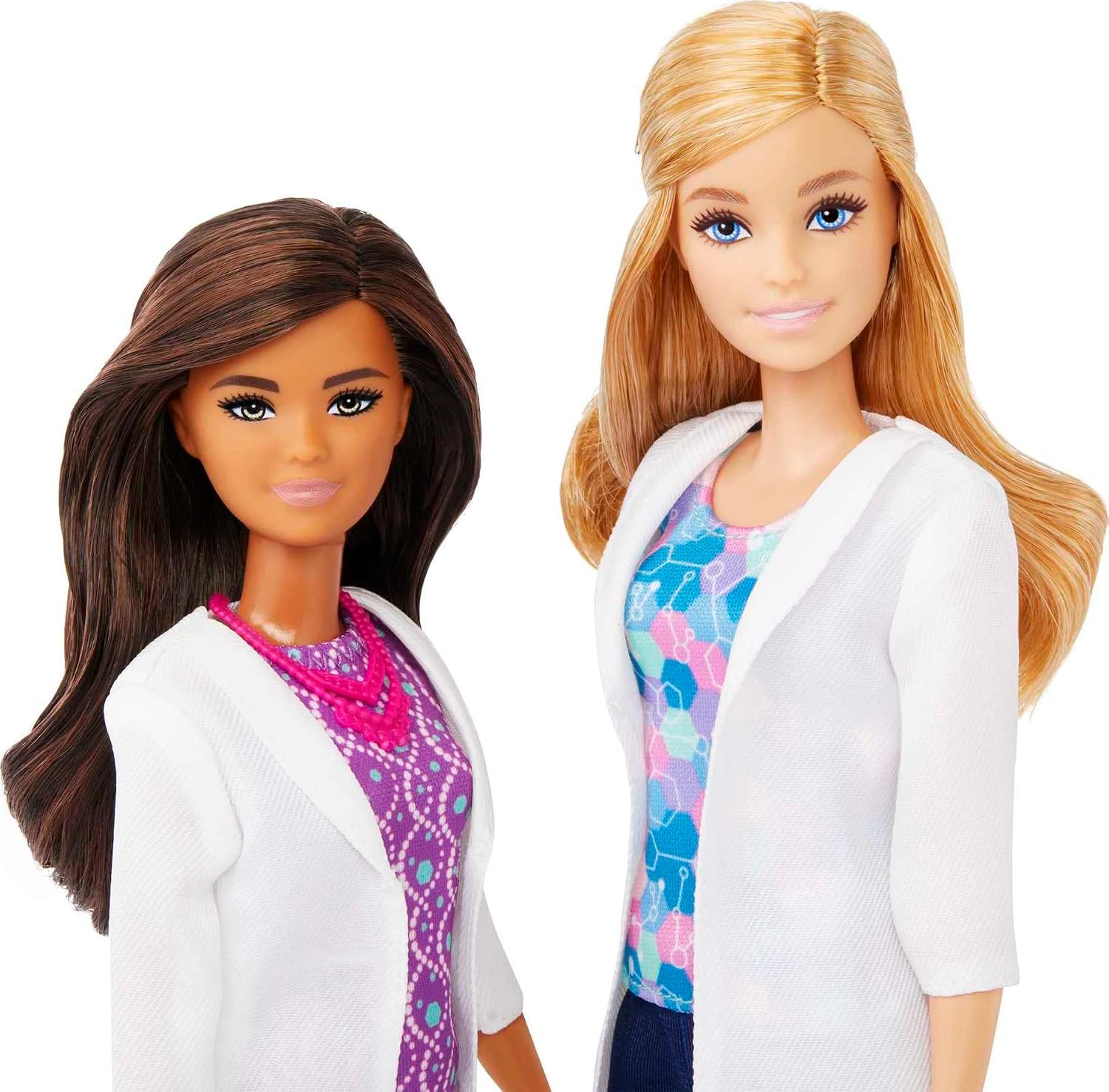 Barbie Science Lab Playset with 2 Dolls, Lab Bench and 10+ Accessories, 2 Fashion Dolls, 10+ STEM Themed Accessories & More