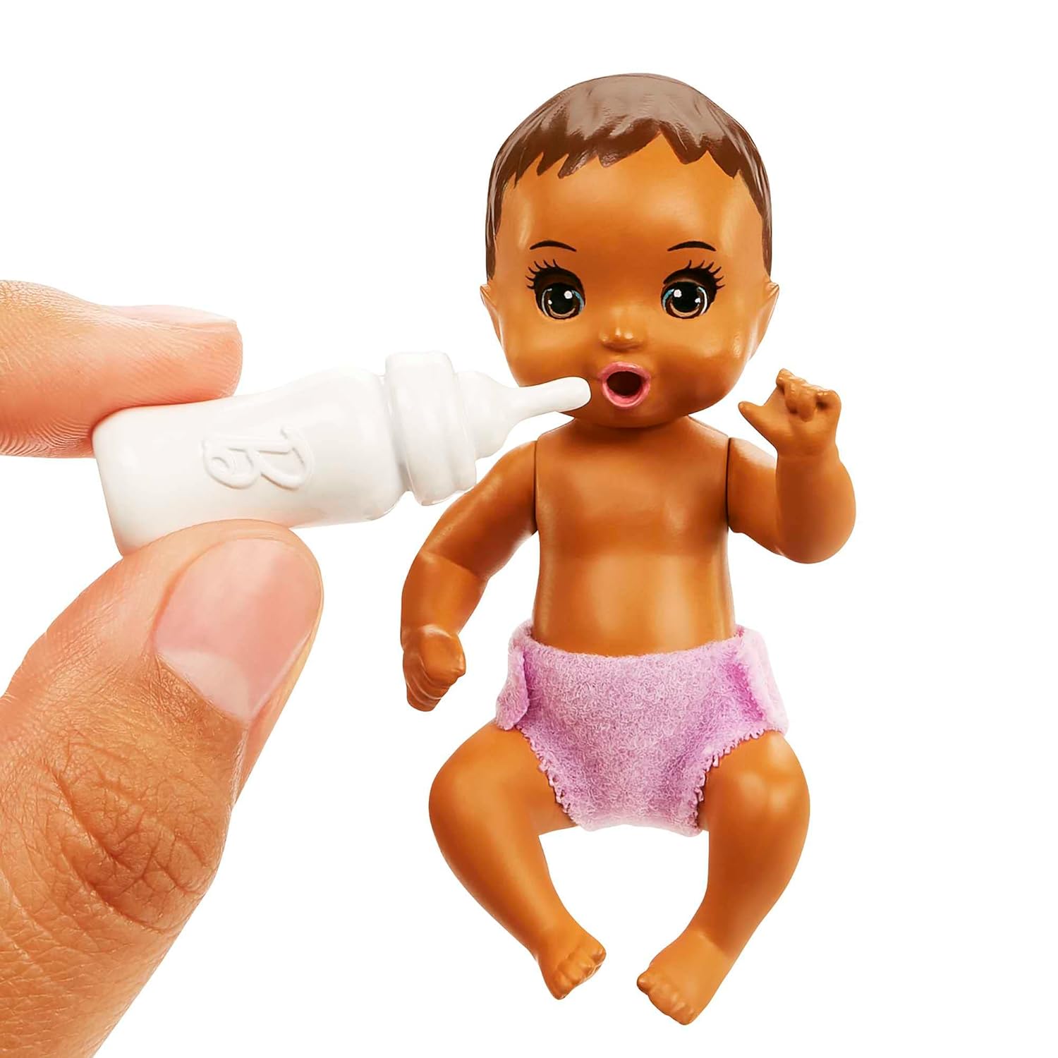 Barbie Doll and Accessories, Crib Playset with Baby Doll, Furniture and Themed Accessories, Babysitters Inc.