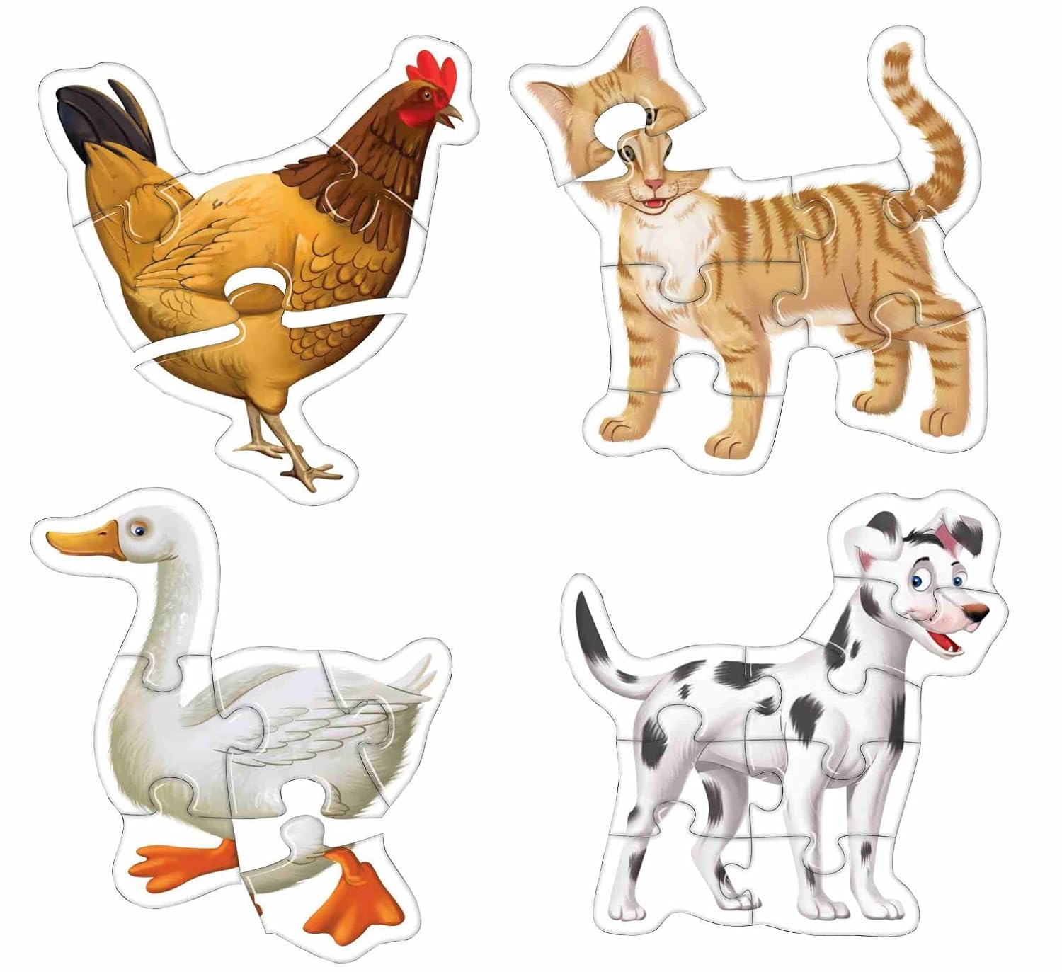 Creative's Creative Educational Aids  - Early Puzzles Step 2 Domestic Animals