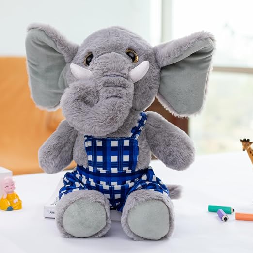 Mirada Huggable Dangri Grey Elephant Soft Toy - 38cm