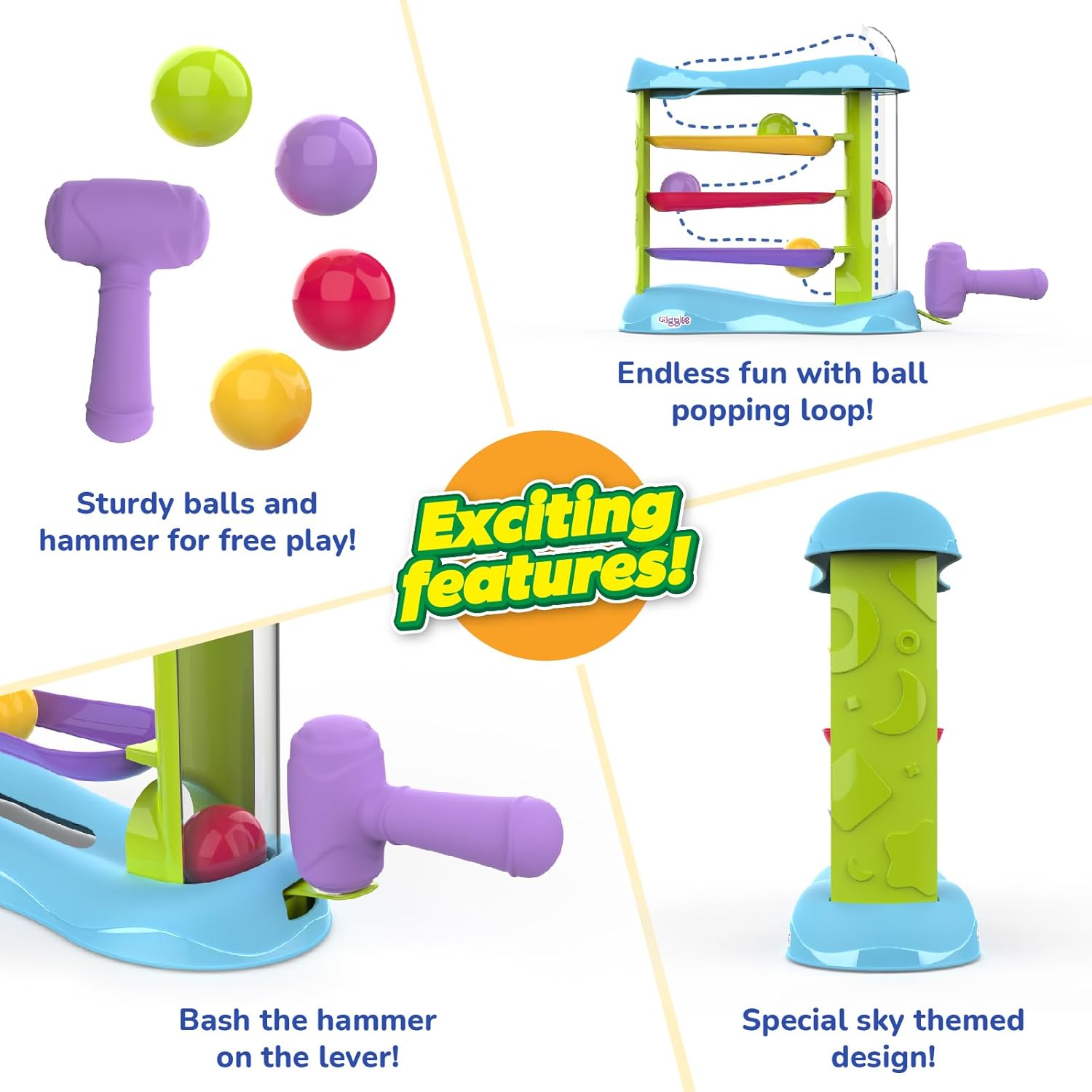 Giggles Bash & Pop Slide Tower