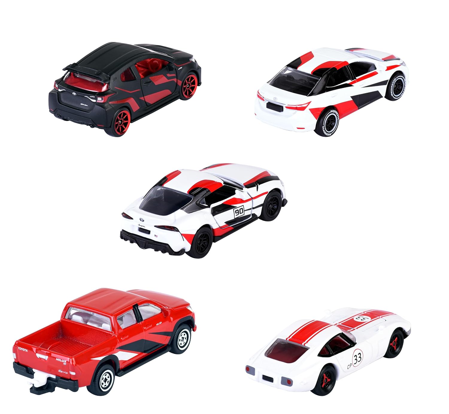Majorette Japan Racer 5 Pieces Gift Pack, Licensed Toyota Models for Collectors and Kids