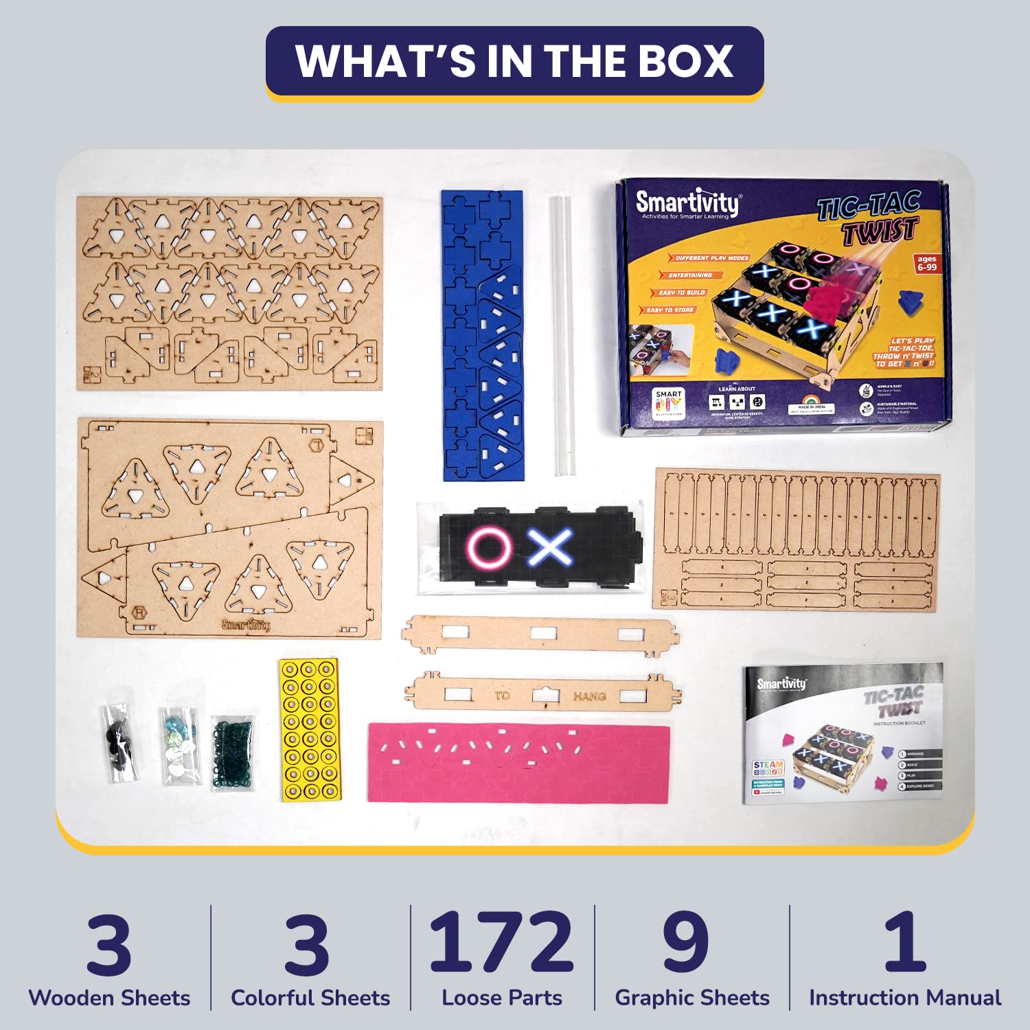Smartivity Tic Tac Twist DIY Game
