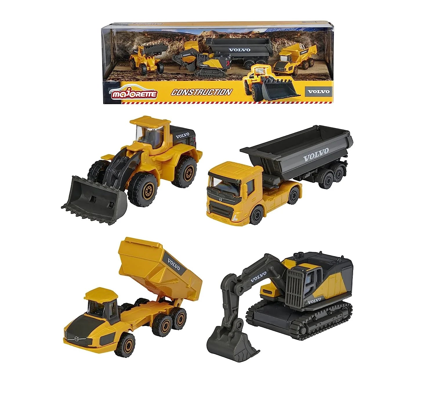 Majorette Volvo Construction Giftpack Licensed Diecast Cars
