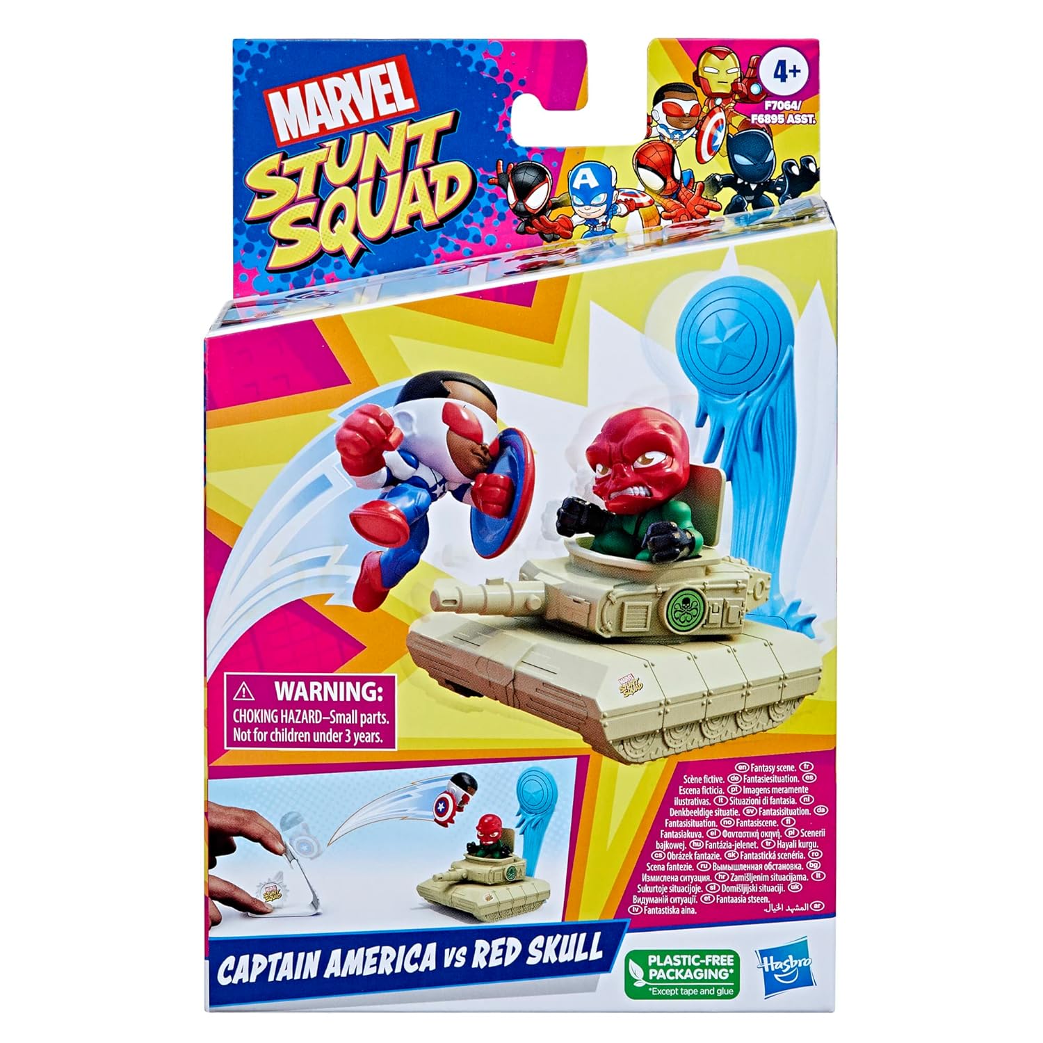 Marvel Stunt Squad Captain America vs. Red Skull Playset