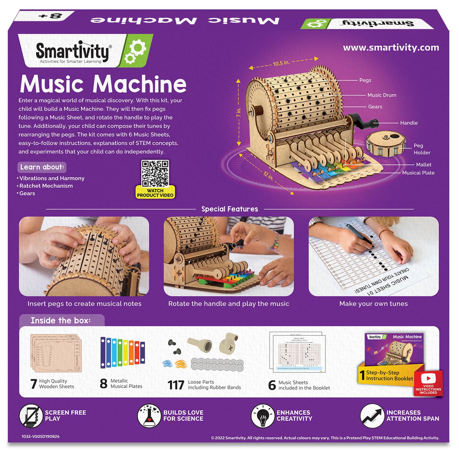 Smartivity Music Machine DIY Wood STEM Toy