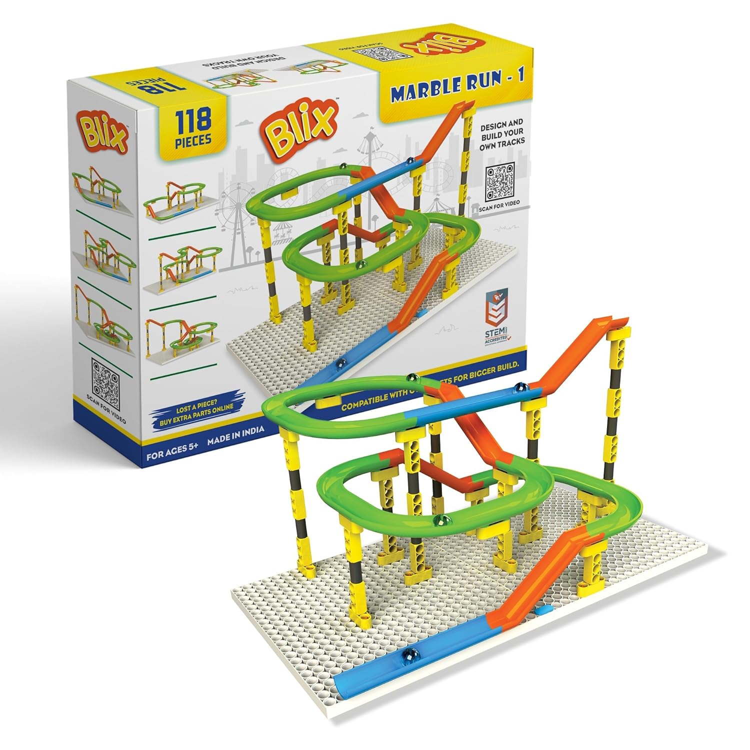 ZEPHYR Blix Marble Run 2 Building Set
