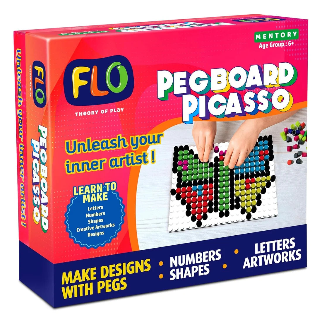 FLO Toys Peg Board Picasso Learning Kit