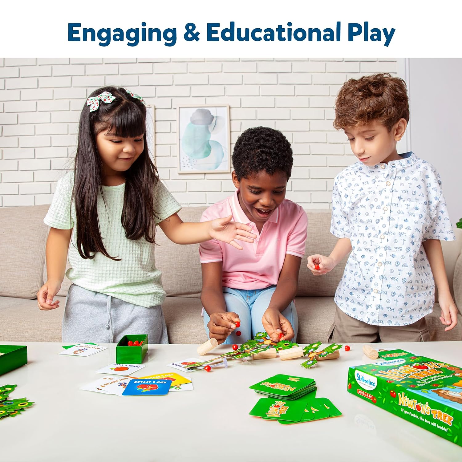 Skillmatics Educational Game – Newton's Tree, STEM Balancing & Strategy Game, Skill-Building, Balancing & Stacking for Kids