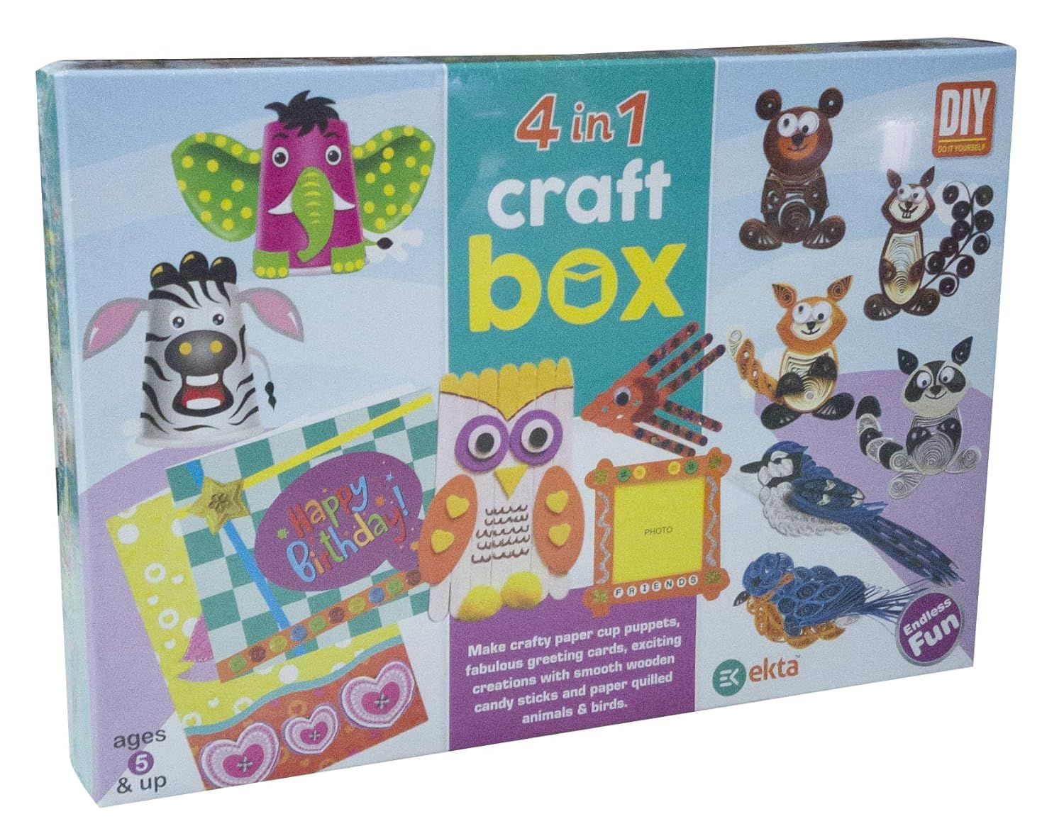Ekta 4 IN 1 CRAFT BOX Party & Fun