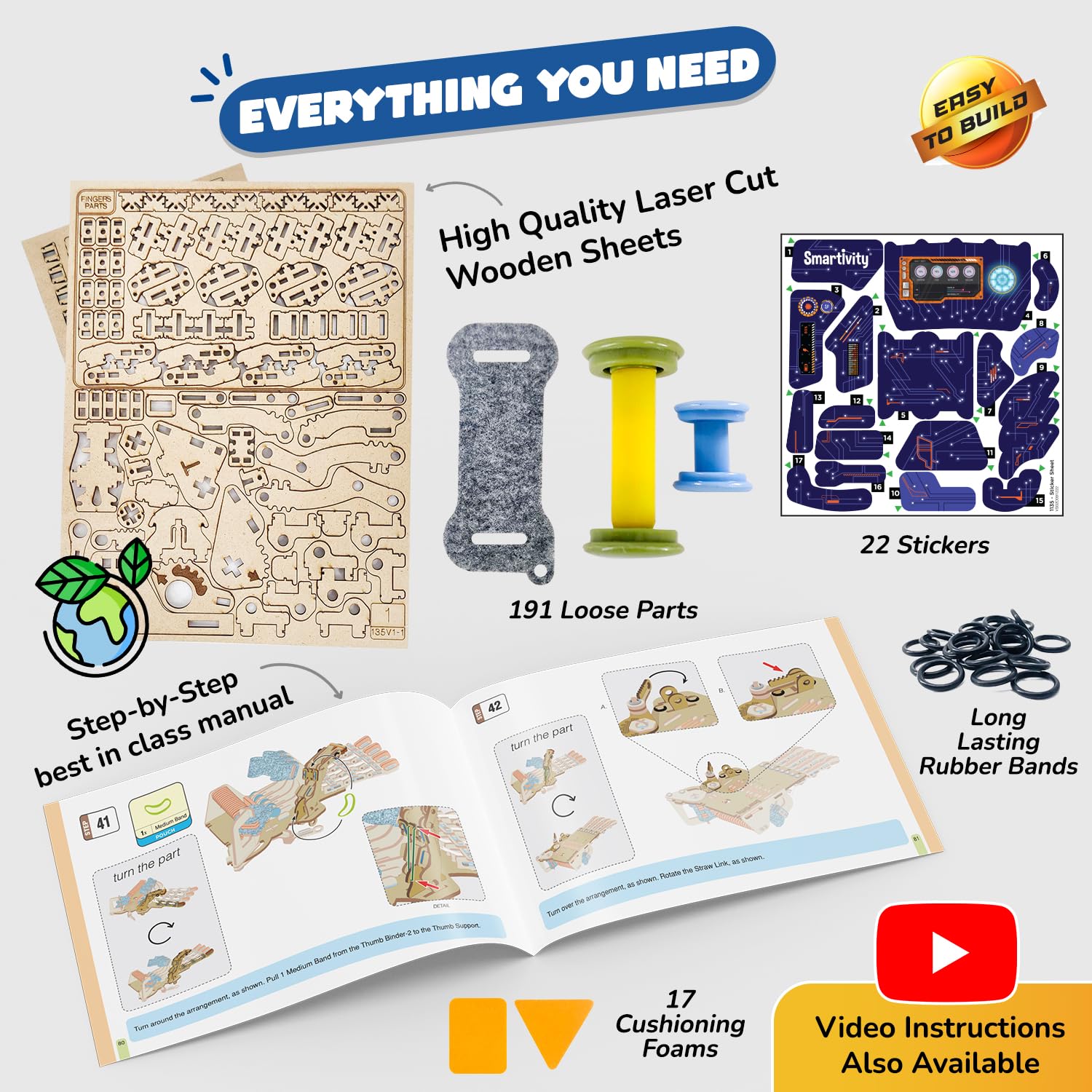 Smartivity Mechanical Hand DIY Science Kit