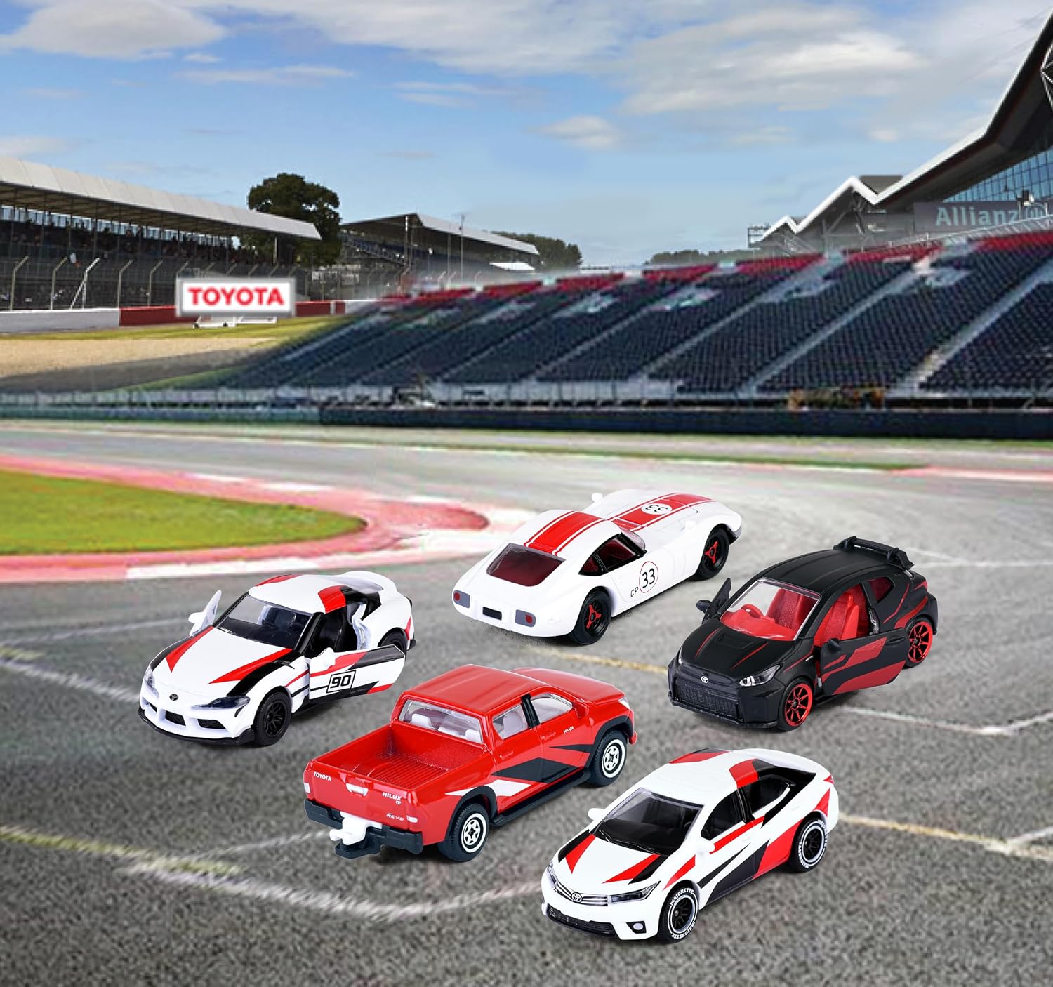 Majorette Japan Racer 5 Pieces Gift Pack, Licensed Toyota Models for Collectors and Kids
