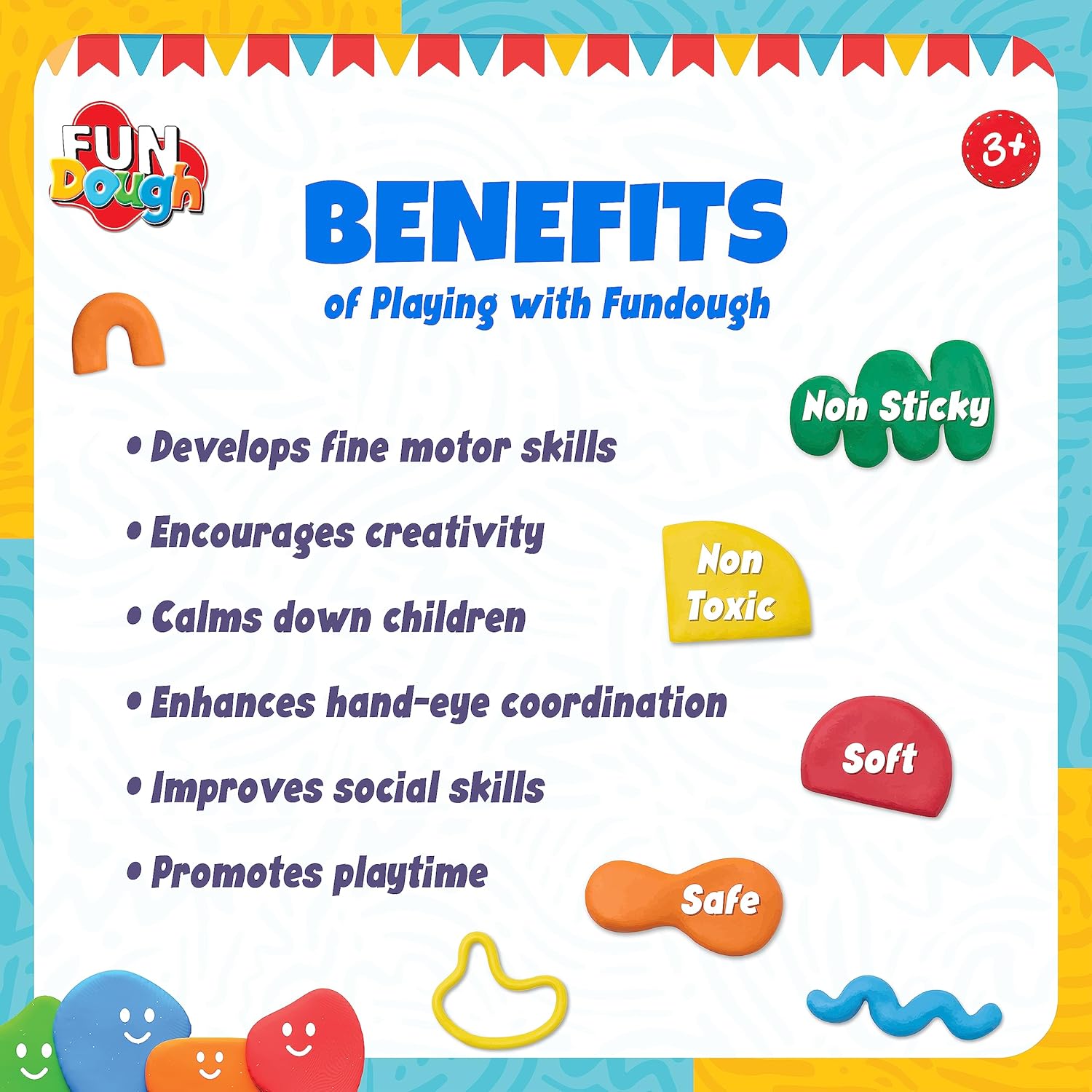 Funskool Fundough Cupcake Party, Play Set for Kid