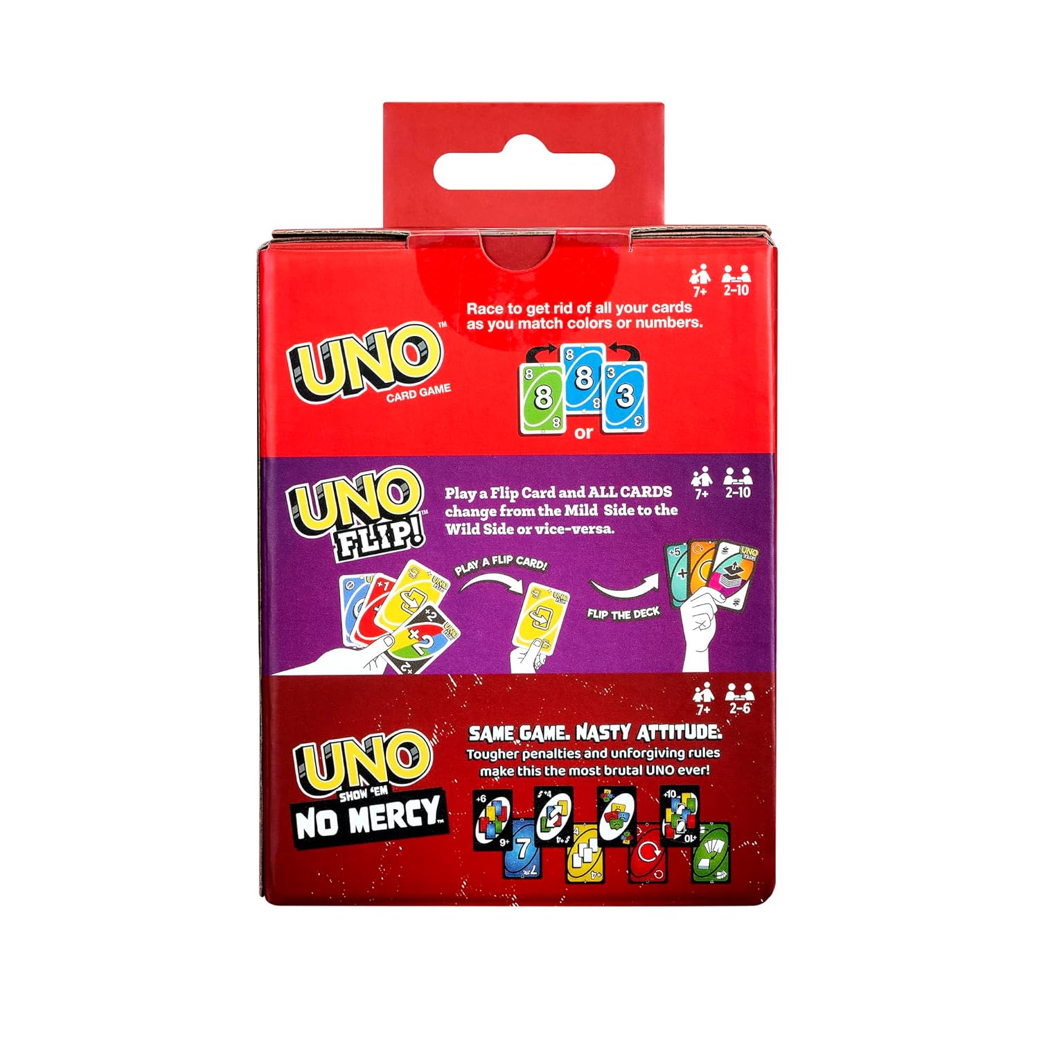 Mattel Games UNO Greatest Hits Gift Pack with 3 Card Games, UNO, UNO Flip & UNO Show ‘em No Mercy