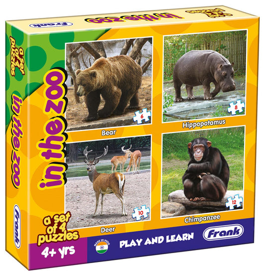 Frank in The Zoo Animal Puzzle - A Set of 4 Jigsaw Puzzle for Kids