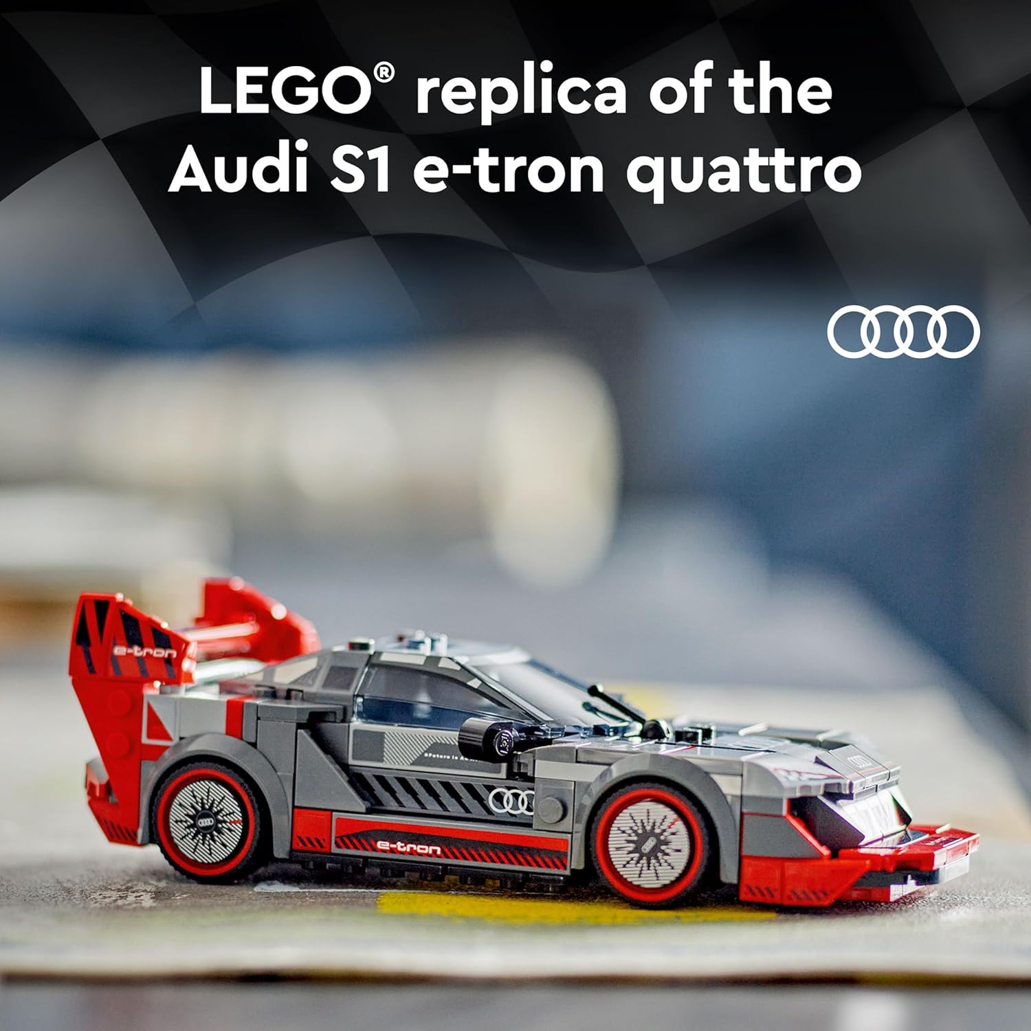 LEGO Speed Champions Audi S1 e-tron Quattro Race Car 76921 Building Blocks