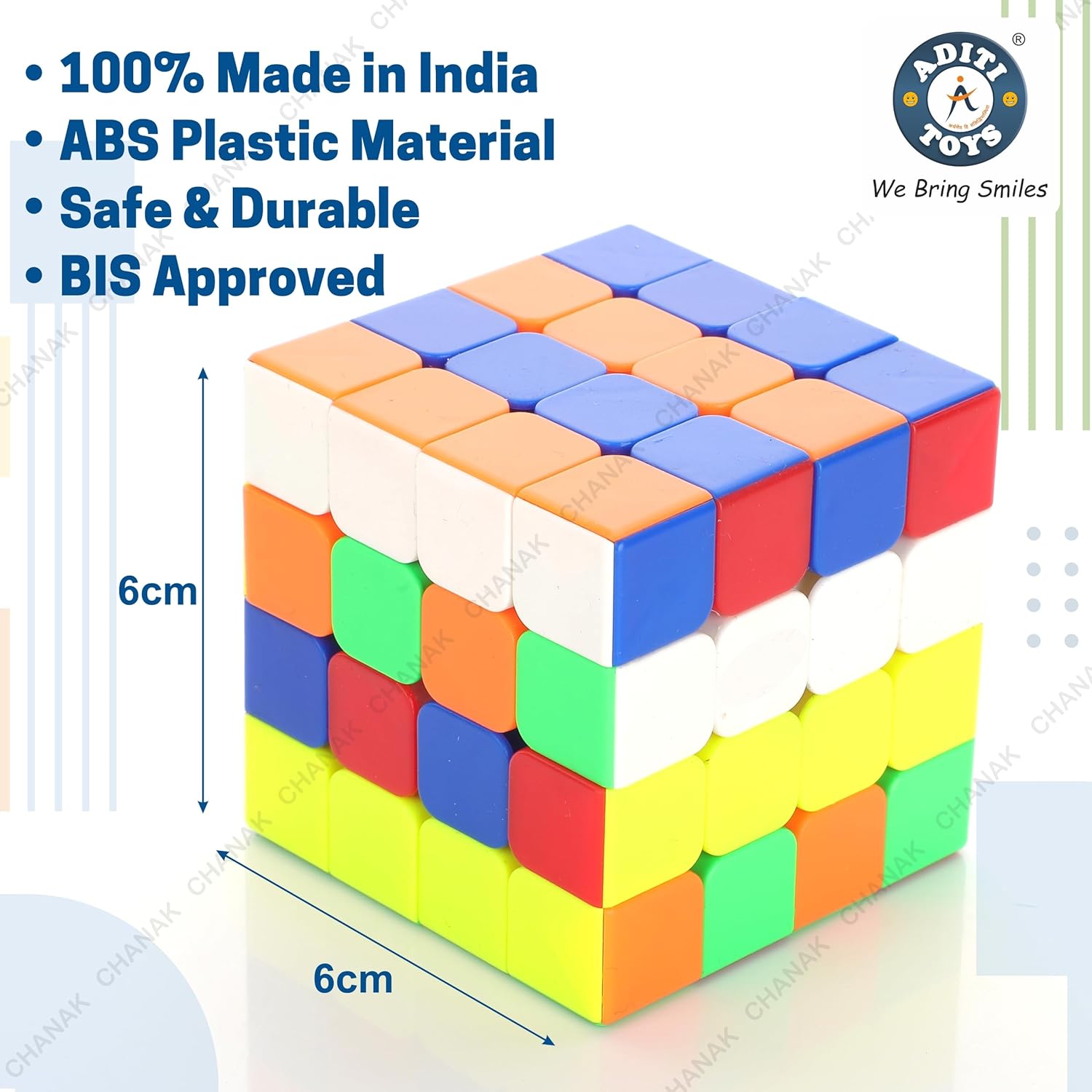 Aditi Toys Cube Star Premium 4x4 Speed Cube