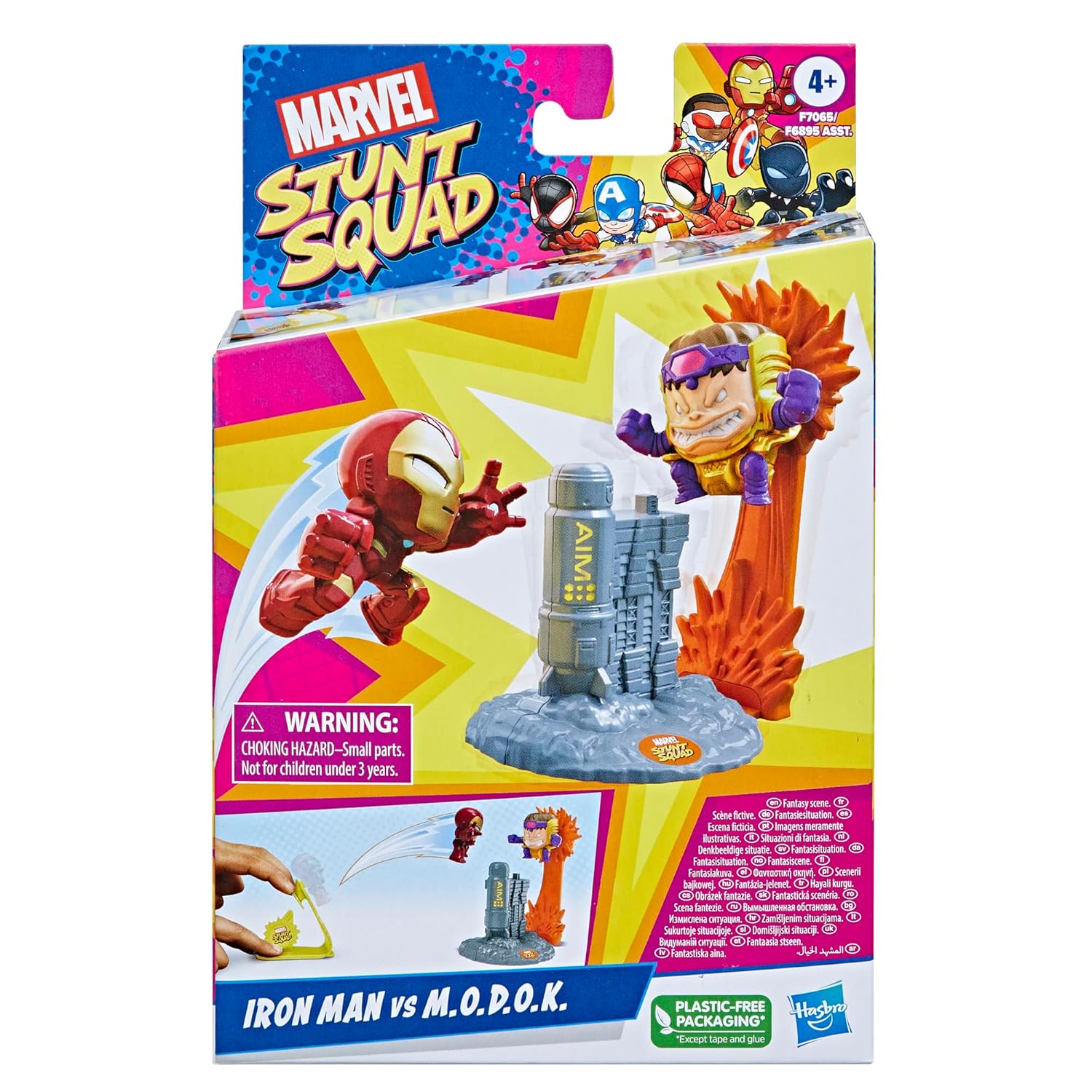 Marvel Stunt Squad Iron Man Vs. M.O.D.O.K. Playset