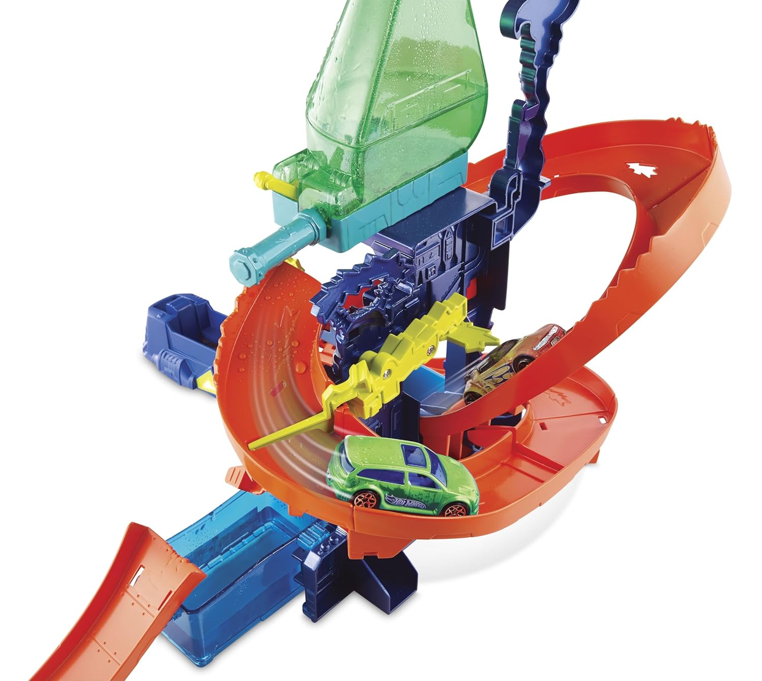 Hot Wheels Metal Shifters Color Splash Science Lab with 1:64 single Color Shifter Car CCP76