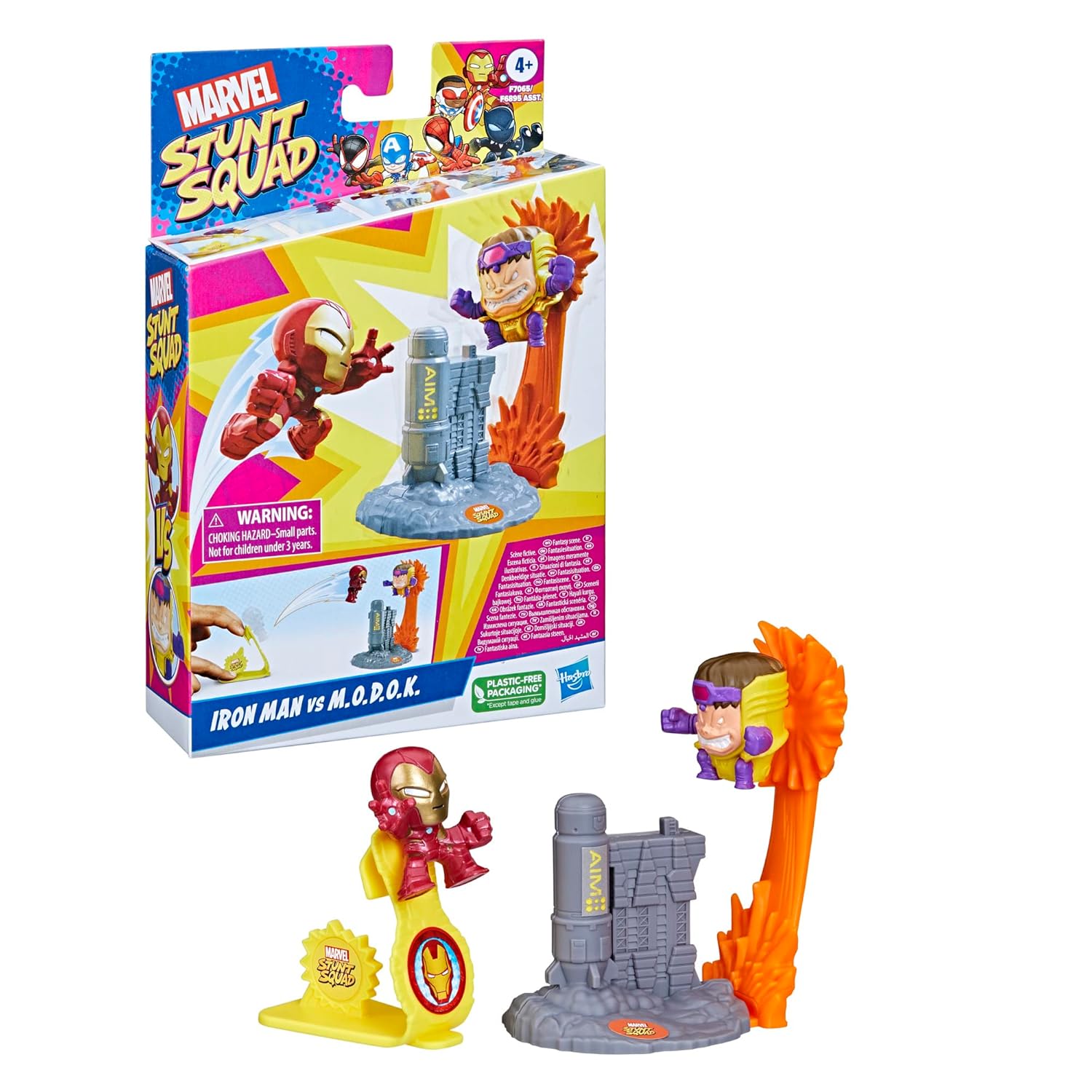 Marvel Stunt Squad Iron Man Vs. M.O.D.O.K. Playset