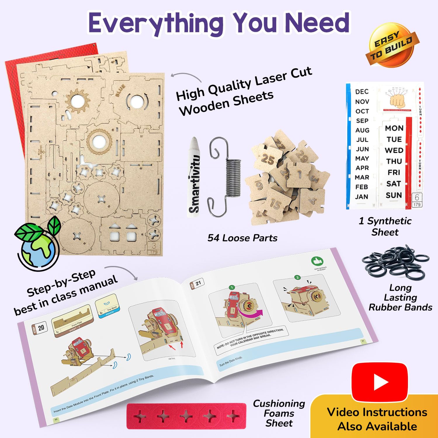Smartivity Infinity Calendar Desk Organizer DIY Kit