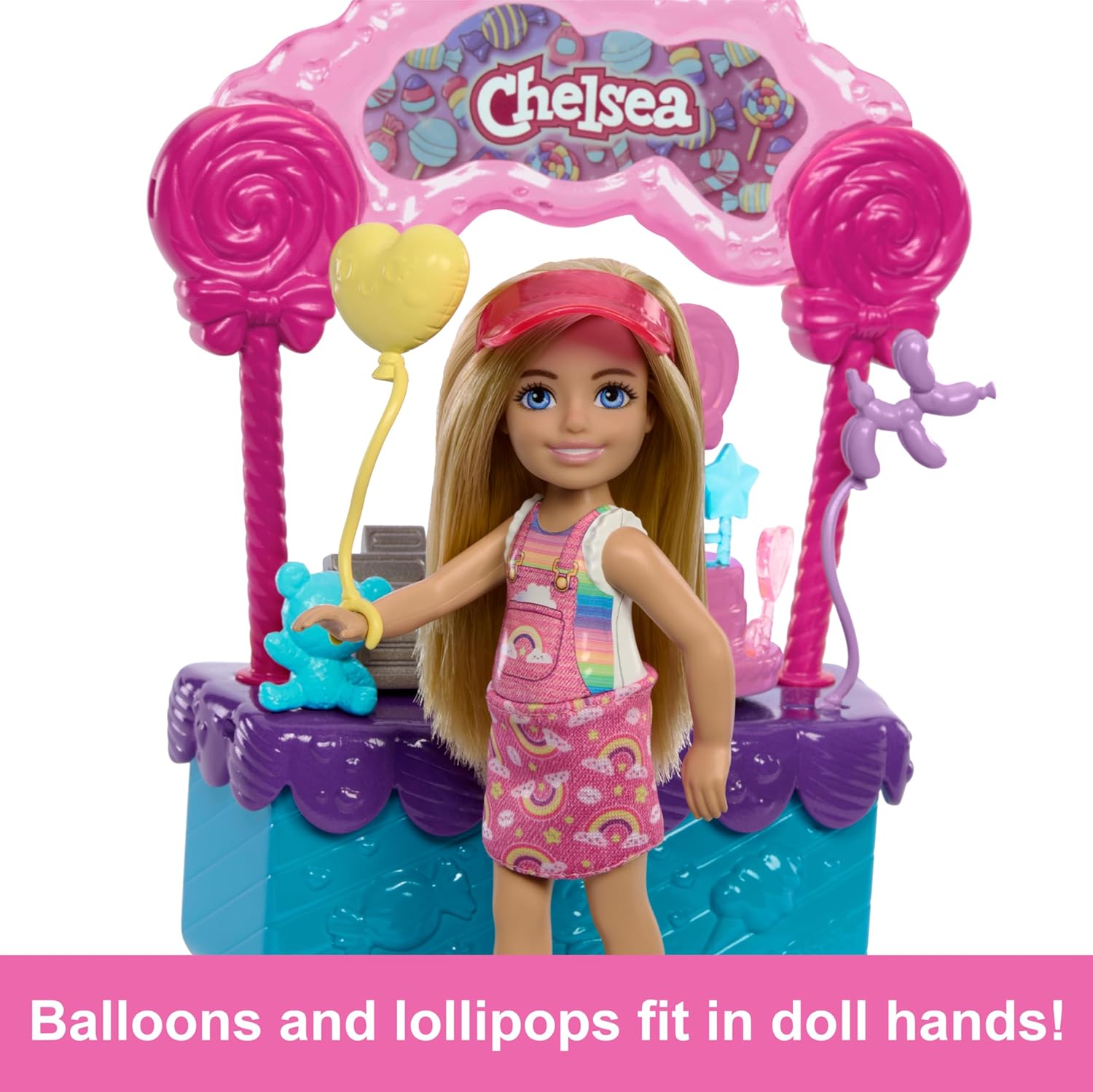 Barbie Chelsea Doll & Lollipop Stand Playset with Accessories, From Stacie to The Rescue Movie