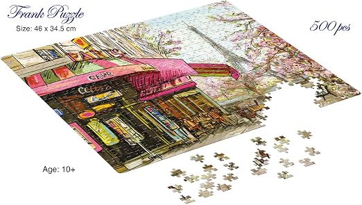 Frank Paris Street 500 Piece Jigsaw Puzzle for Adults & Kids