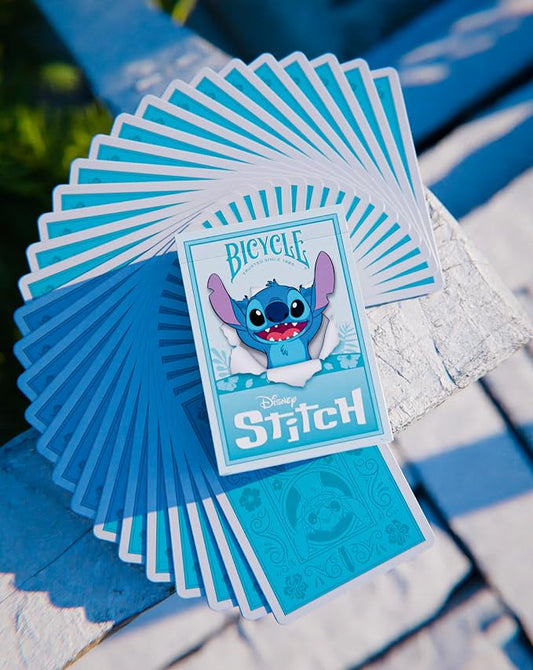 Bicycle Disney Stitch Playing Cards Blue Edition Collectible Deck