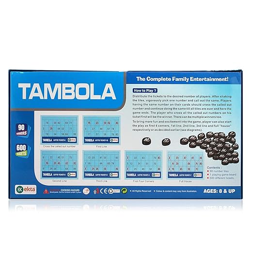 Ekta Tambola Game Set with 600 Tickets