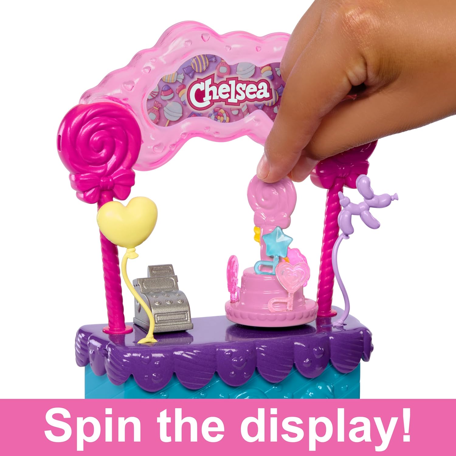 Barbie Chelsea Doll & Lollipop Stand Playset with Accessories, From Stacie to The Rescue Movie