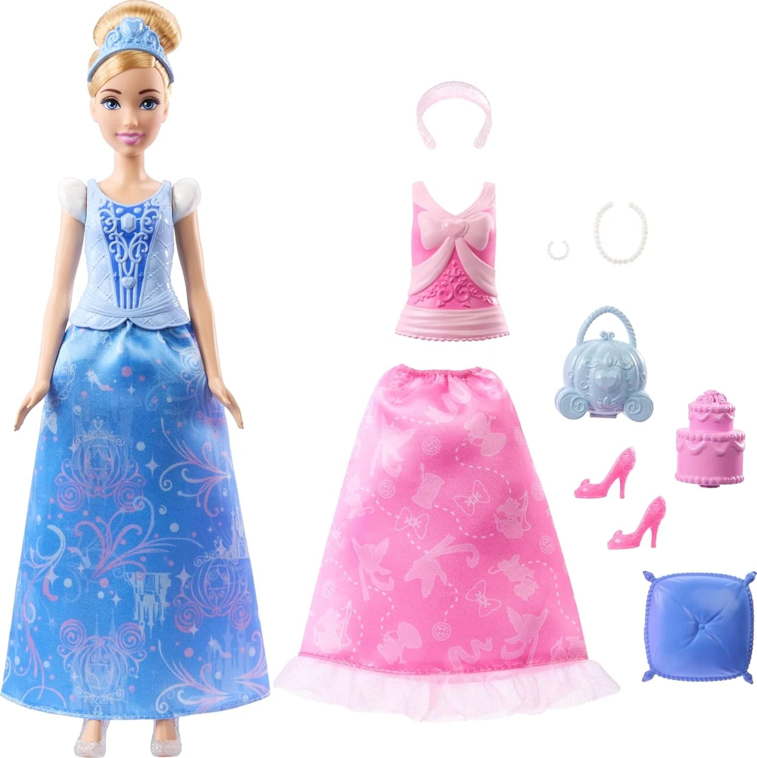 Disney Princess Fashion Storytelling Doll 2 in 1Assortment