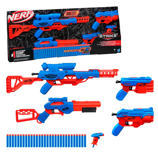 Nerf Alpha Strike 35-Piece Alpha Strike Ultimate Mission Pack, Multicolor