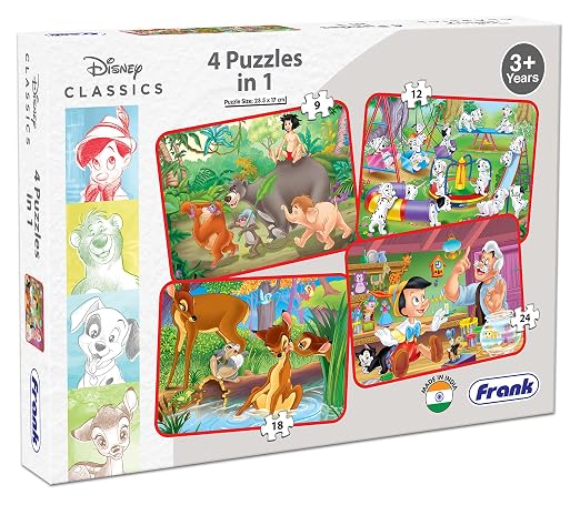 Frank 4 in 1 Disney Classics Jigsaw Puzzle for Kids