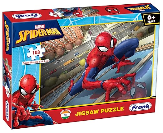 Frank Marvel Spider-Man Jigsaw Puzzle (108 Pieces) for Kids