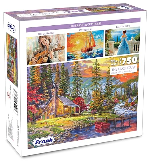 Frank The Lakehouse Jigsaw Puzzle, 750 Piece Jigsaw Puzzles for Adults & Kids