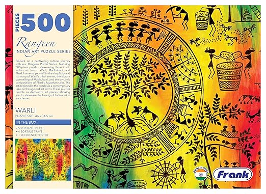 Frank Warli Art 500 Piece Jigsaw Puzzle for Adults & Kids