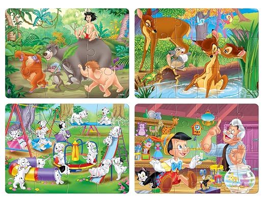 Frank 4 in 1 Disney Classics Jigsaw Puzzle for Kids