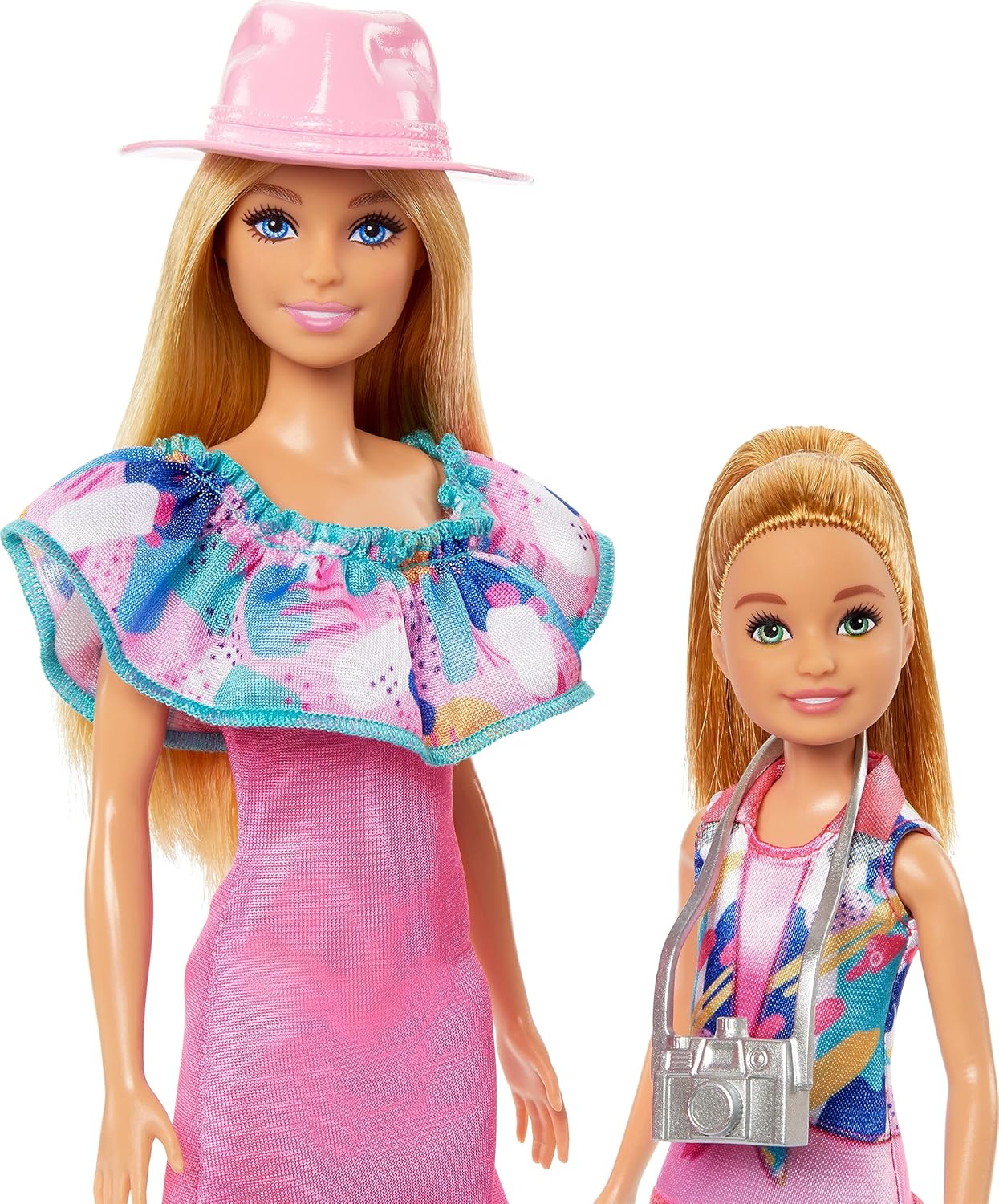Barbie & Stacie Doll Set with 2 Pet Dogs & Accessories, Dolls with Blonde Hair & Blue Eyes
