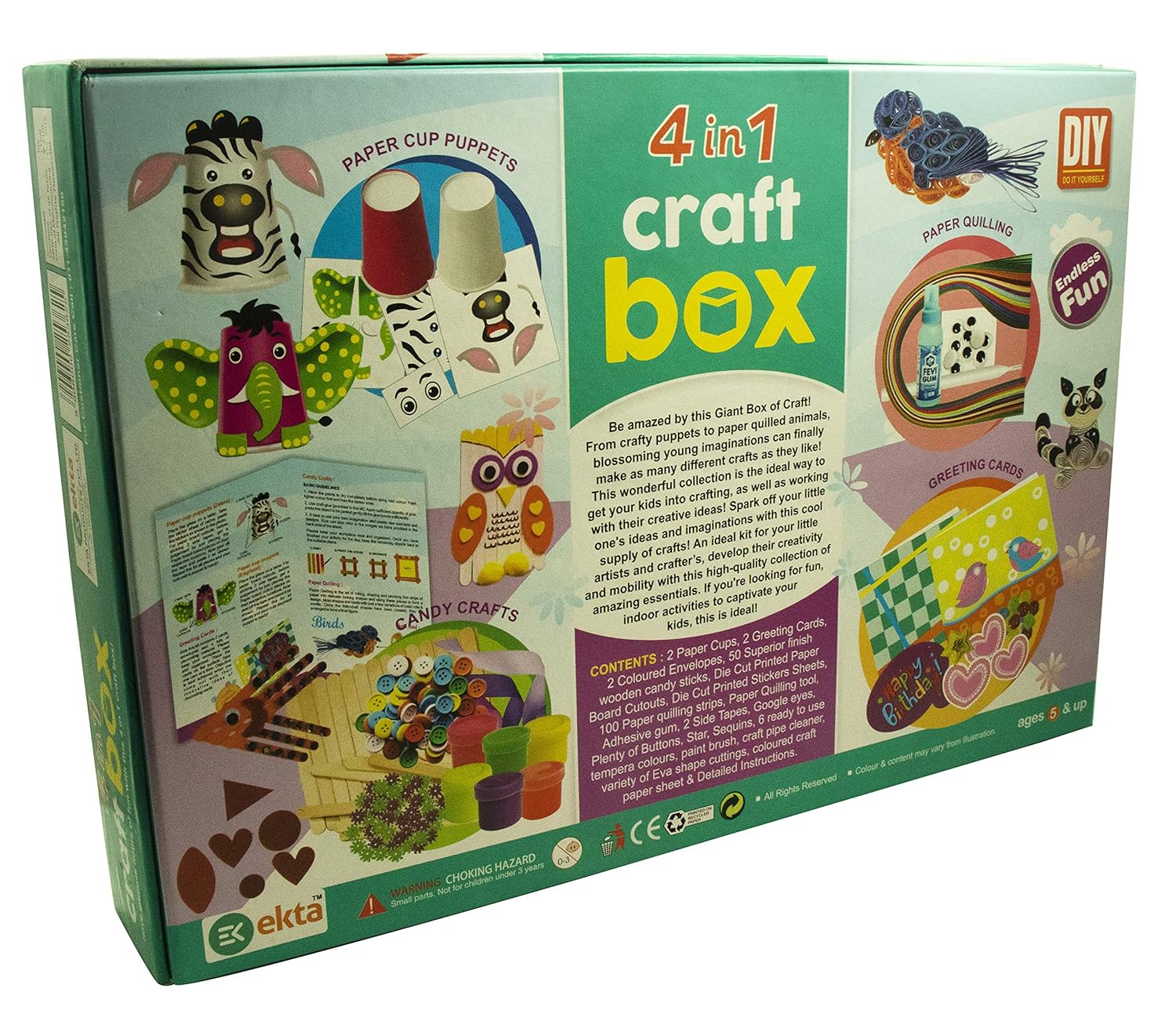 Ekta 4 IN 1 CRAFT BOX Party & Fun
