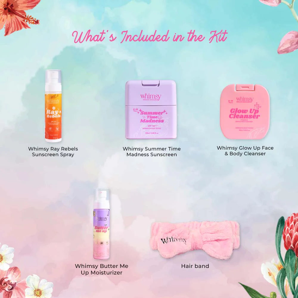 Whimsy Everyday Glow Skincare Essential Kit - Pack of 5