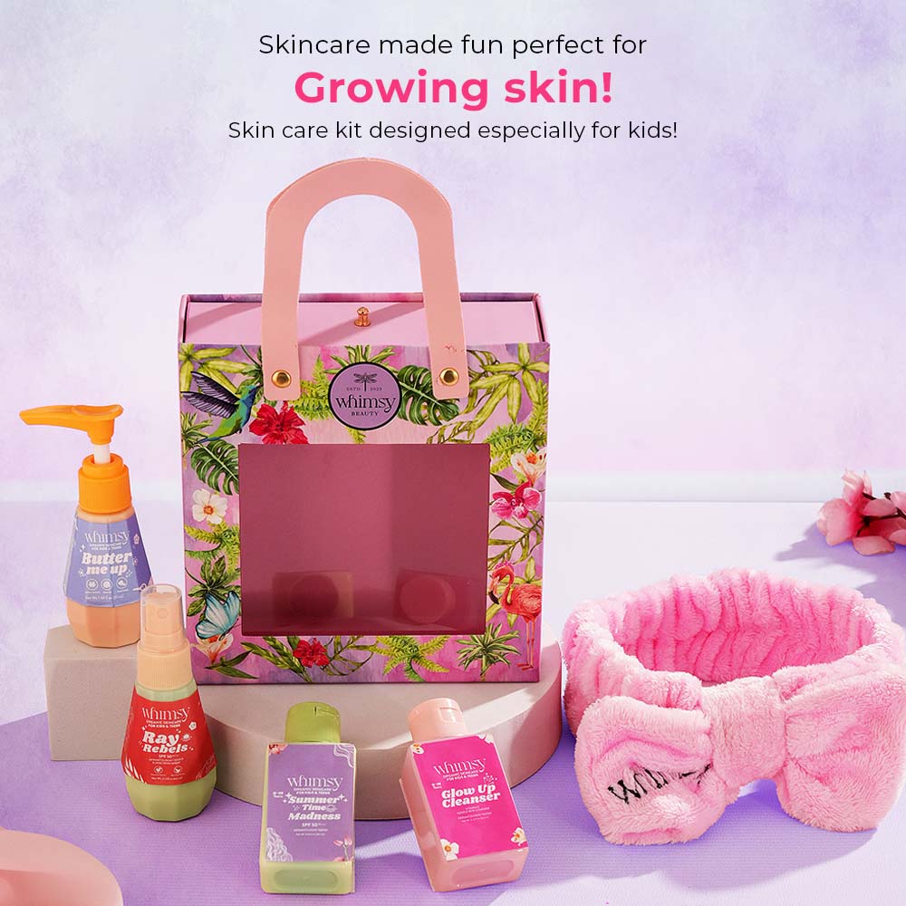 Whimsy Mini Skin Care Kit For Kids & Teens - Pack of 5
